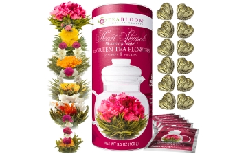 Heart Shaped Blooming Tea Flowers -12 Assorted Flowering Teas